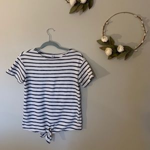 Old Navy Striped Tie Shirt